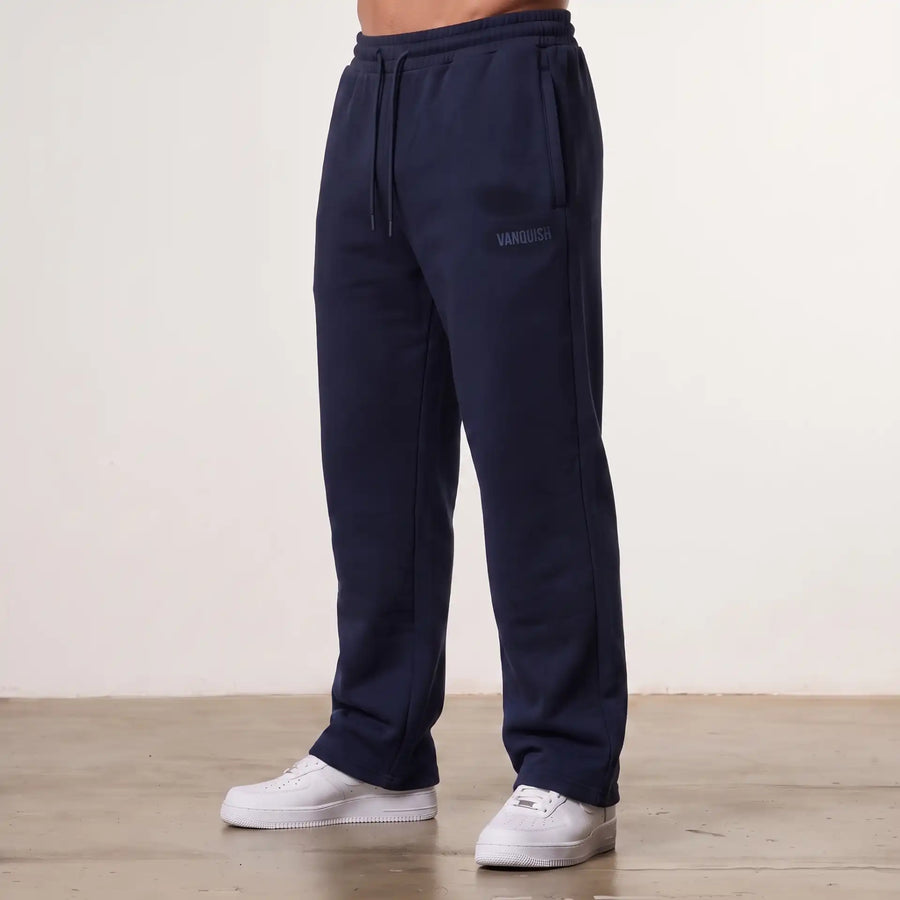 EVOLVE NAVY STRAIGHT LEG SWEATPANTS 1枚目の画像