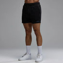 EVOLVE BLACK REGULAR FIT SWEAT SHORTS 1枚目の画像