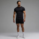 EVOLVE BLACK REGULAR FIT SWEAT SHORTS 4枚目の画像