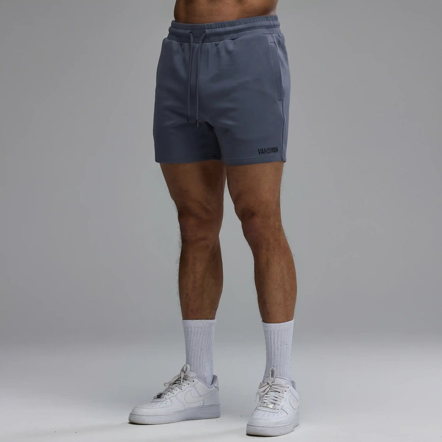 EVOLVE DARK GREY REGULAR FIT SWEAT SHORT 1枚目の画像
