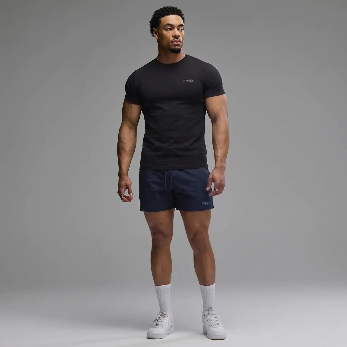 EVOLVE NAVY REGULAR FIT SWEAT SHORT 4枚目の画像