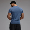 EVOLVE BLUE GREY SLIM FIT T SHIRT 2枚目の画像