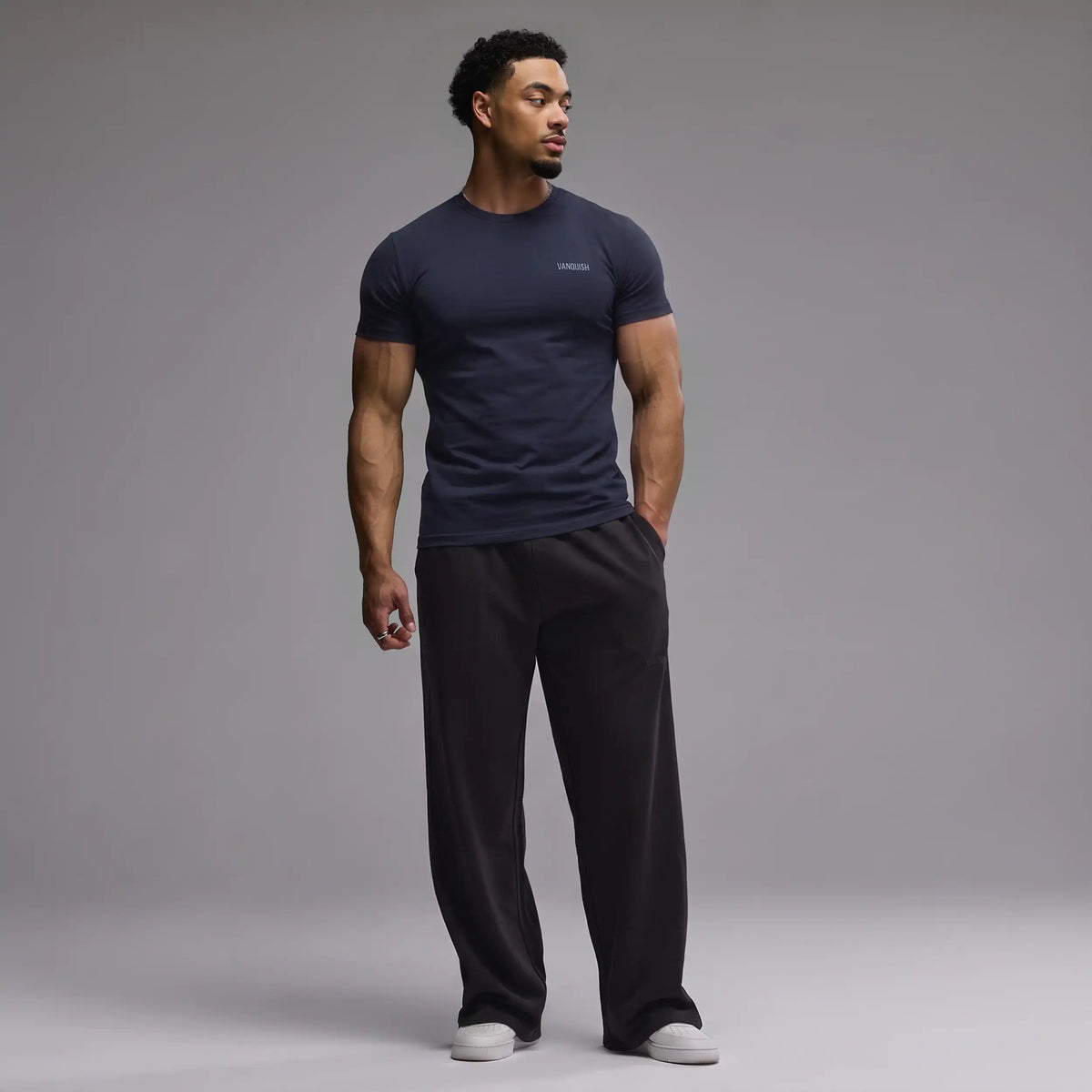 EVOLVE NAVY SLIM FIT T SHIRT 4枚目の画像