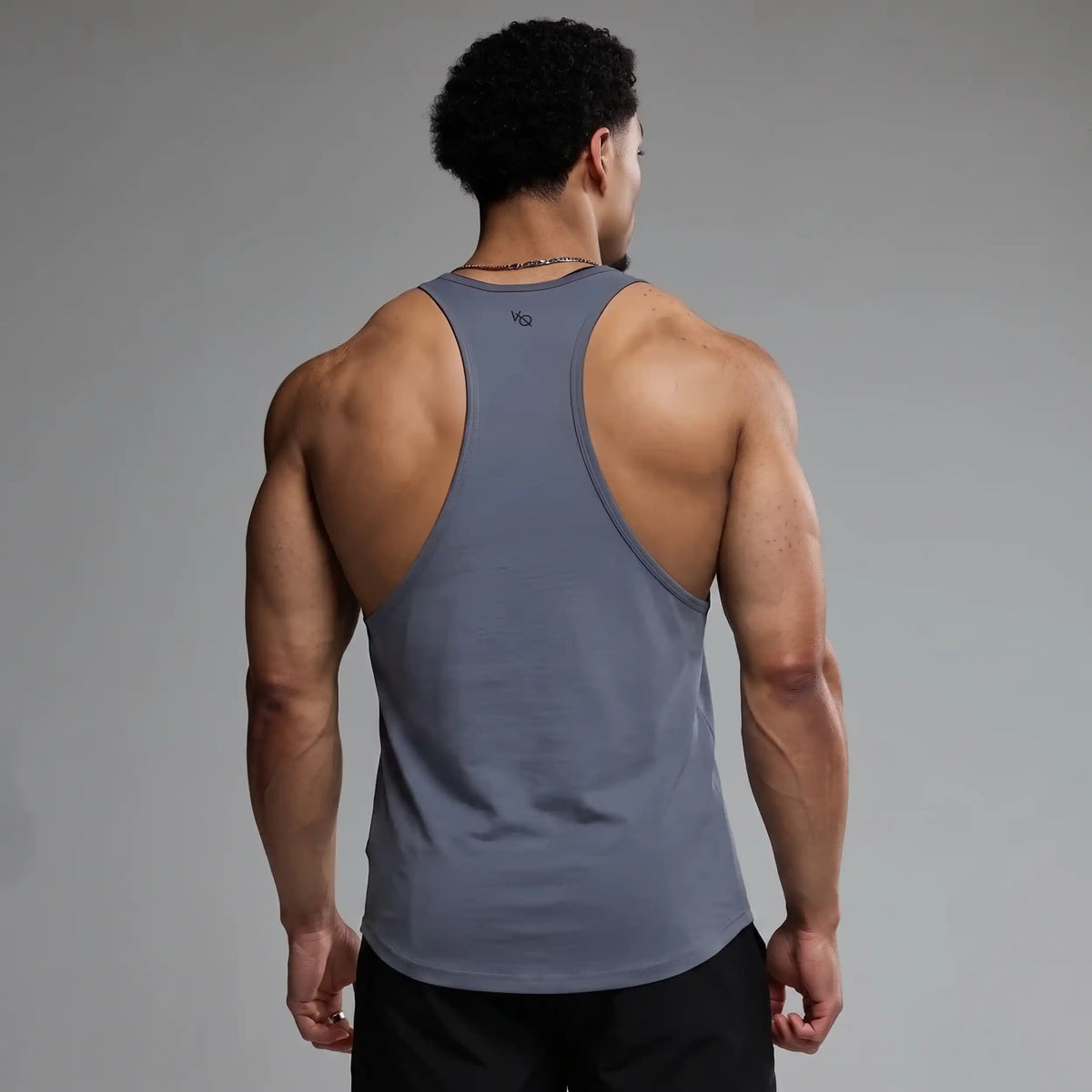 EVOLVE DARK GREY STRINGER VEST 2枚目の画像