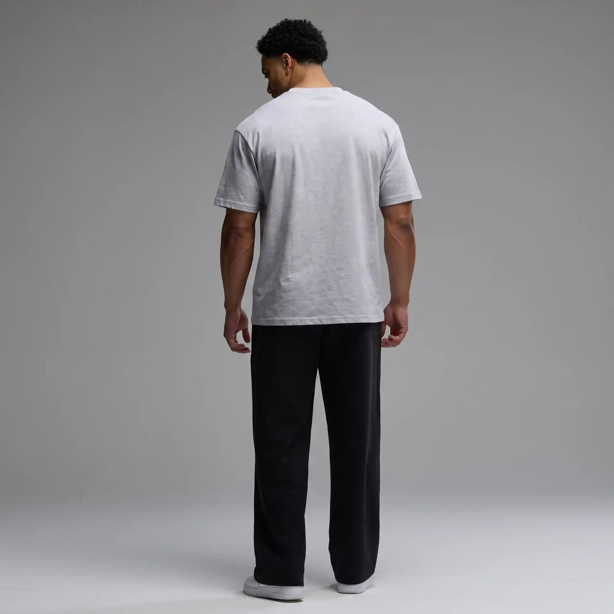 EVOLVE LIGHT GREY MARL OVERSIZED T SHIRT 5枚目の画像
