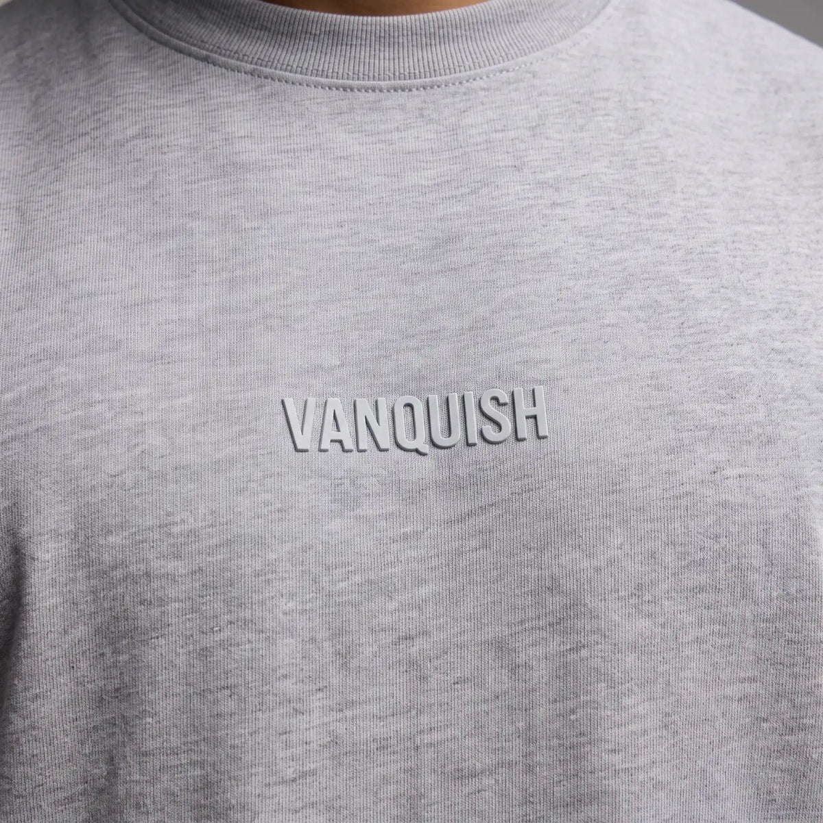 EVOLVE LIGHT GREY MARL OVERSIZED T SHIRT 3枚目の画像