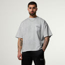 Vanquish Off Season Ice Marl Oversized Boxy Pocket T Shirt 1枚目の画像