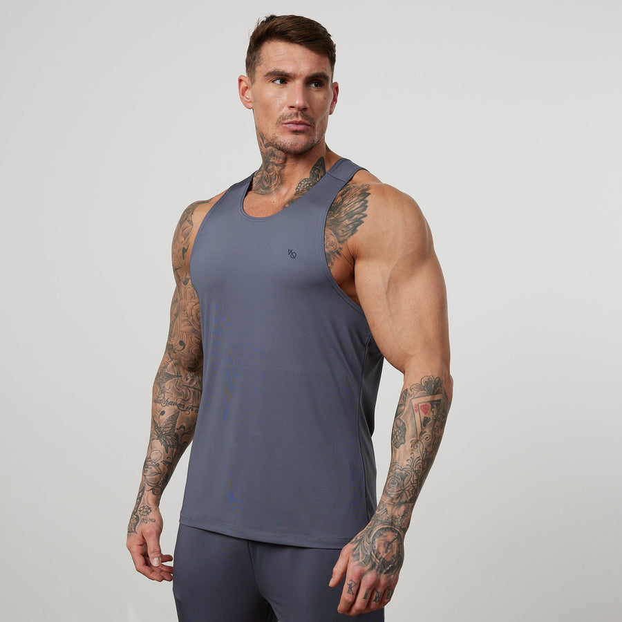 Vanquish Essential Denim Blue Performance Tank Top 1枚目の画像
