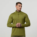 Vanquish Essential Olive Green Performance 1/4 Zip Top 1枚目の画像