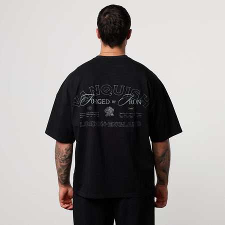 BLACK FORGE BLACK BOXY OVERSIZED T SHIRT 1枚目の画像