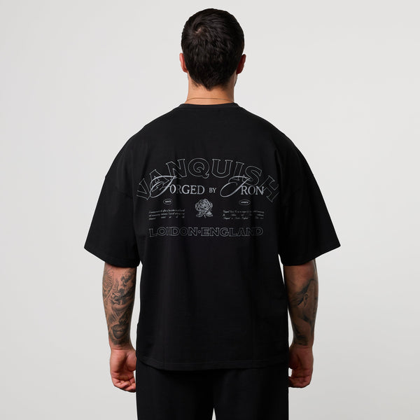 BLACK FORGE BLACK BOXY OVERSIZED T SHIRT 1枚目の画像