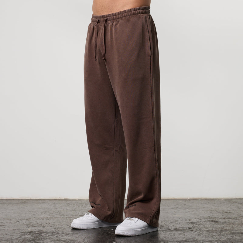 BLACK FORGE WASHED BROWN STRAIGHT LEG SWEATPANTS 1枚目の画像