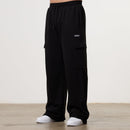 Essential BLACK BAGGY CARGO SWEATPANTS 1枚目の画像