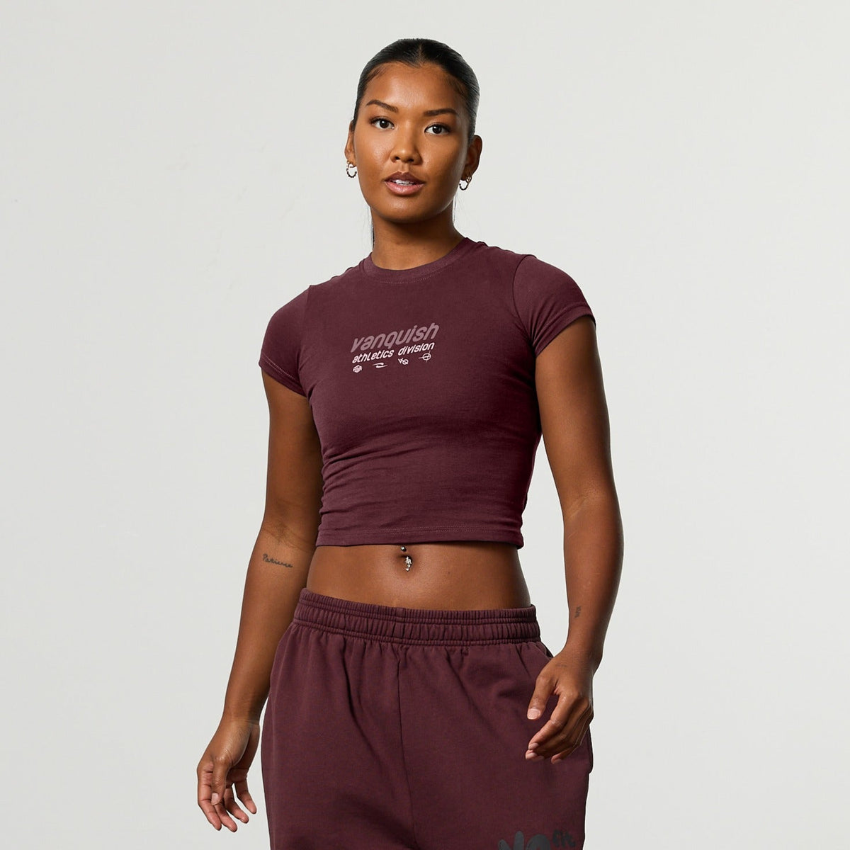 XXLのみ】VANQUISH FITNESS Bubbleモデル ワインレッド ベビーTシャツ