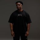VQ x Baki: Black Yujiro Boxy Oversized T Shirt 3枚目の画像