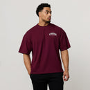 REGIME OXBLOOD OVERSIZED BOXY T SHIRT 2枚目の画像