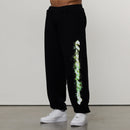 ACID BLACK OVERSIZED SWEATPANTS 1枚目の画像
