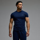 Vanquish Essential Navy Slim Fit Short Sleeve T Shirt 1枚目の画像