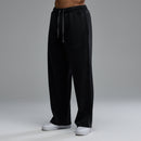 GRAFFITI WASHED BLACK STRAIGHT LEG SWEATPANTS 1枚目の画像