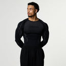 TRIBAL COMPRESSION BLACK LONG SLEEVE T SHIRT 1枚目の画像