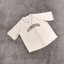 VANQUISH OFF WHITE OVERSIZED BASEBALL JERSEY 2枚目の画像