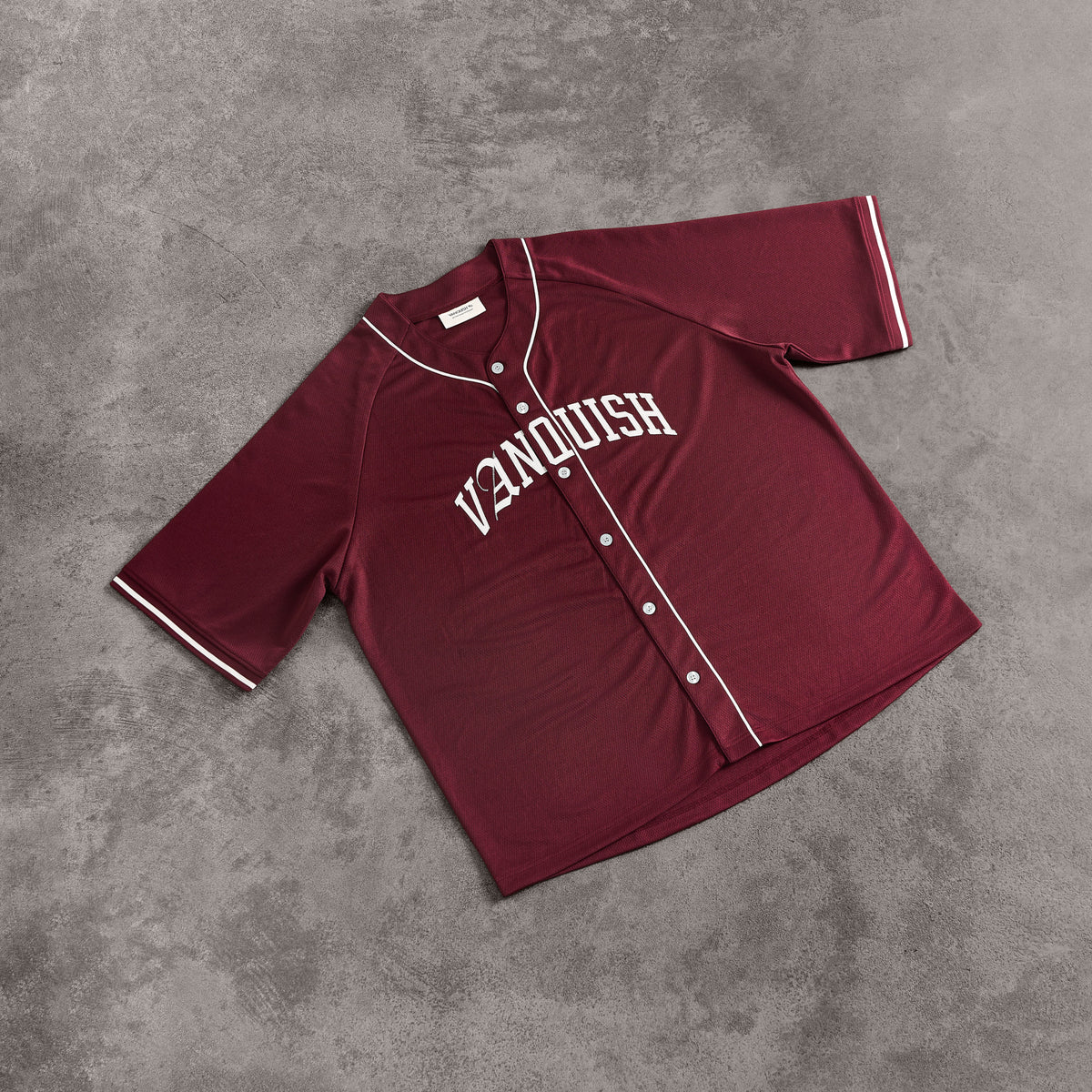 VANQUISH FITNESS Baseball Jerseyモデル レッド オーバーサイズ