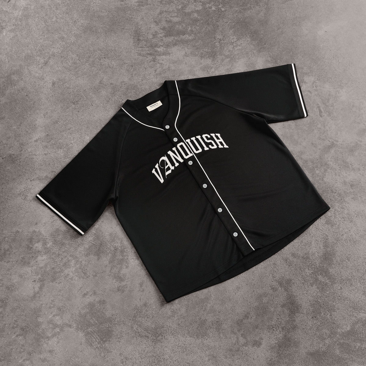 VANQUISH FITNESS BASEBALL JERSEY Mサイズ VANQUISH FITNESS Baseball Jerseyモデル ブラック オーバーサイズ