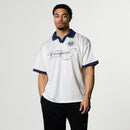 VANQUISH WHITE OVERSIZED BOXY FOOTBALL JERSEY 1枚目の画像