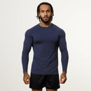 Vanquish Ultra Soft Navy Blue Long Sleeve Slim Fit T Shirt 1枚目の画像