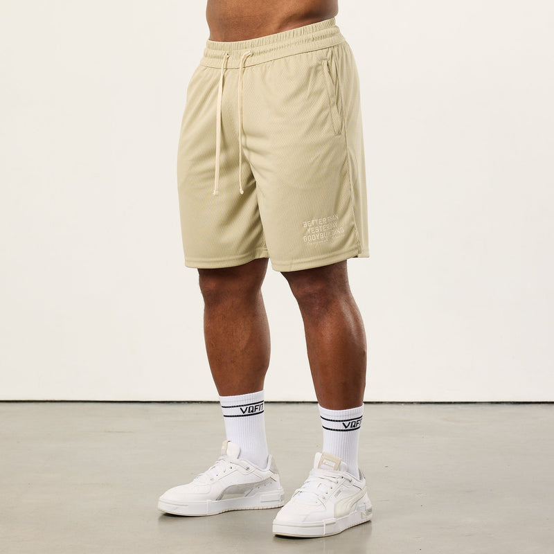 Vanquish Bodybuilding Vintage Khaki Mesh Shorts 1枚目の画像