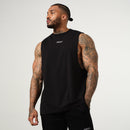 Vanquish Essential Black Oversized Sleeveless T Shirt 1枚目の画像