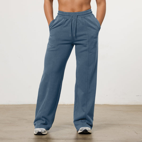 Vanquish Ladies Washed Blue Wide Leg Sweatpants 1枚目の画像