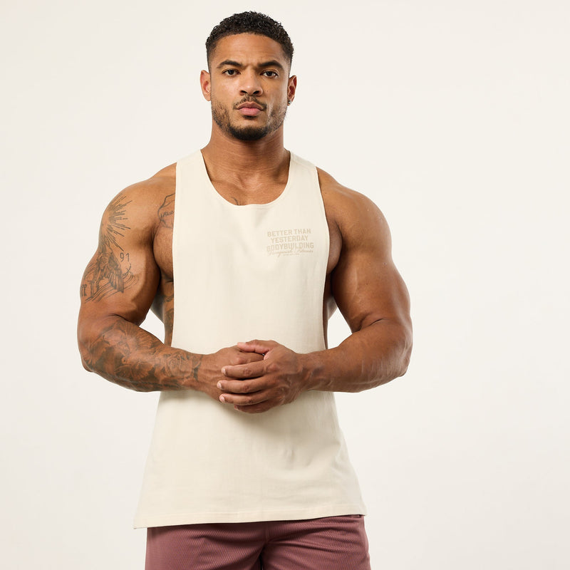 Vanquish Bodybuilding Vintage White Tank Top 1枚目の画像