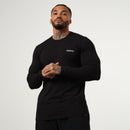 Vanquish Essential Black Slim Fit Long Sleeve T Shirt 1枚目の画像