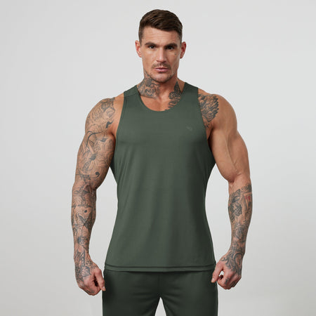 Vanquish Essential Forest Green Performance Tank Top 1枚目の画像