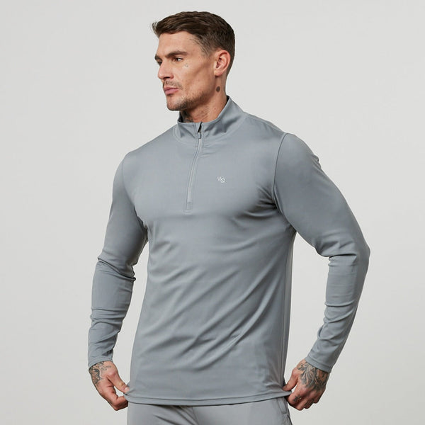 VANQUISH FITNESS Essential1/4ジップトップ VANQUISH FITNESS Essentialモデル ブラック パフォーマンス1/4