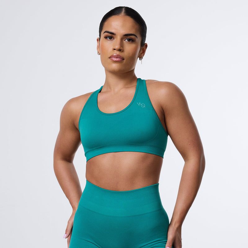 Vanquish Elevate Seamless Emerald Teal Support Bra 1枚目の画像