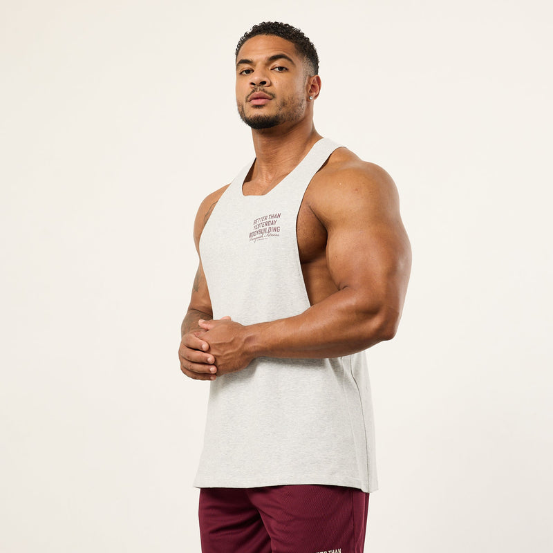 Vanquish Bodybuilding Oat Marl Tank Top 1枚目の画像