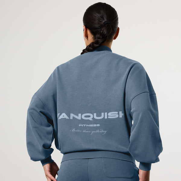 Vanquish Ladies Washed Blue Zip Up Jacket 1枚目の画像