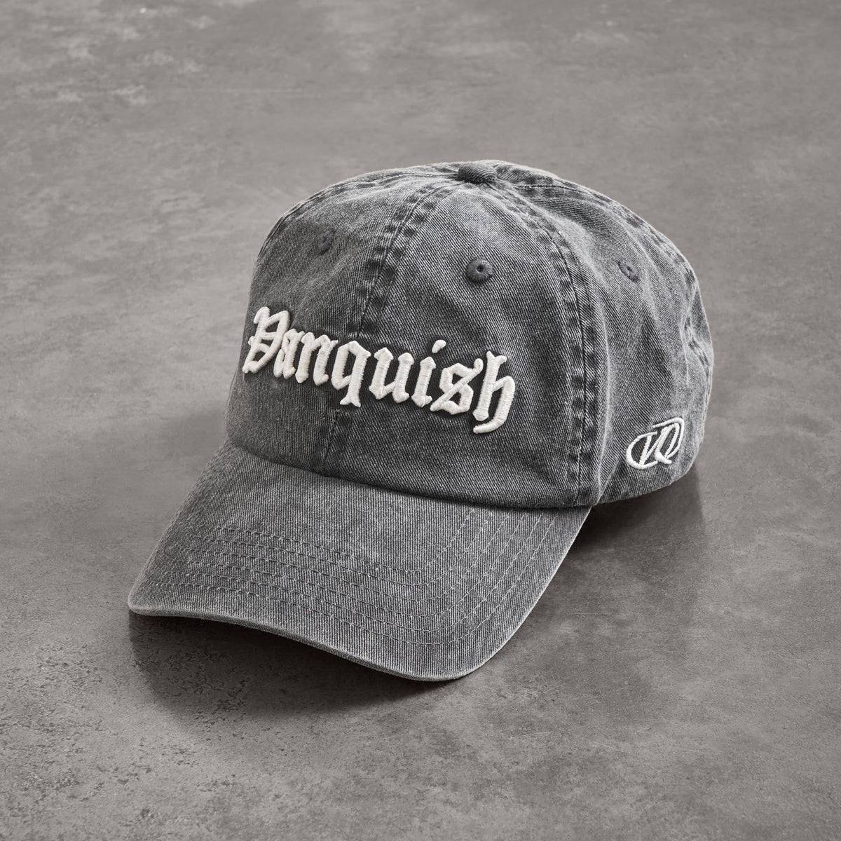 VANQUISH FITNESS ウォッシュド ブラックキャップ