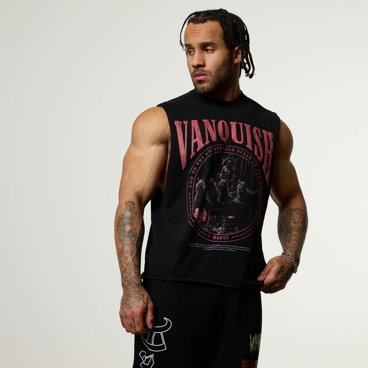 bob様　VANQUISH OLYMPUS OVERSIZED セットアップＬ Vanquish Olympus Black Heavyweight Oversized Boxy T Shirt