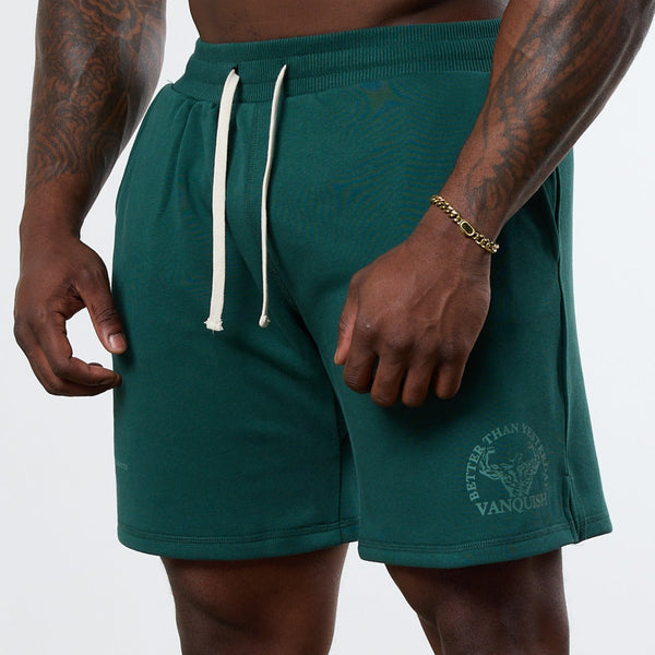 Vanquish Forest Green Unconquerable Strength Wide Leg Shorts 1枚目の画像