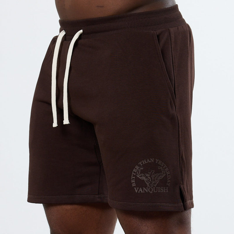 Vanquish Dark Brown Unconquerable Strength Wide Leg Shorts 1枚目の画像