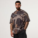 CAMO BLACK OVERSIZED BOXY T SHIRT 1枚目の画像