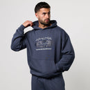 POWERLINE DUSK BLUE OVERSIZED HOODIE 1枚目の画像