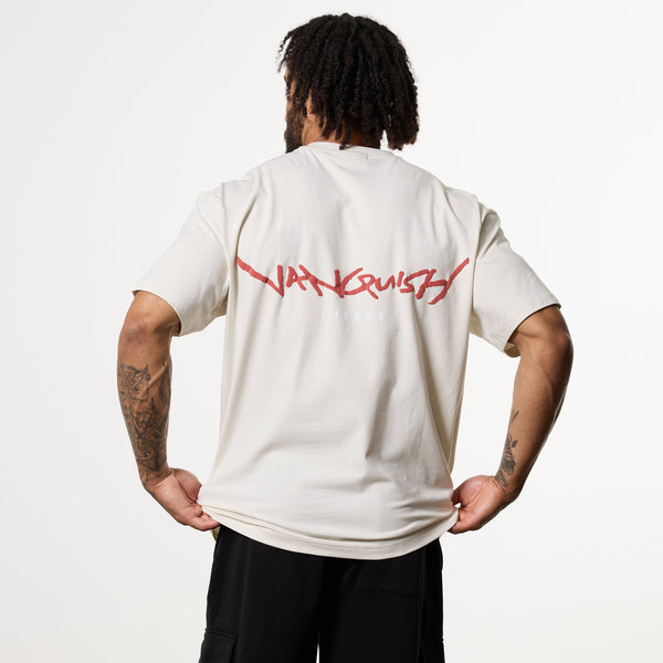 GRAFFITI OFF WHITE OVERSIZED T Shirt 1枚目の画像