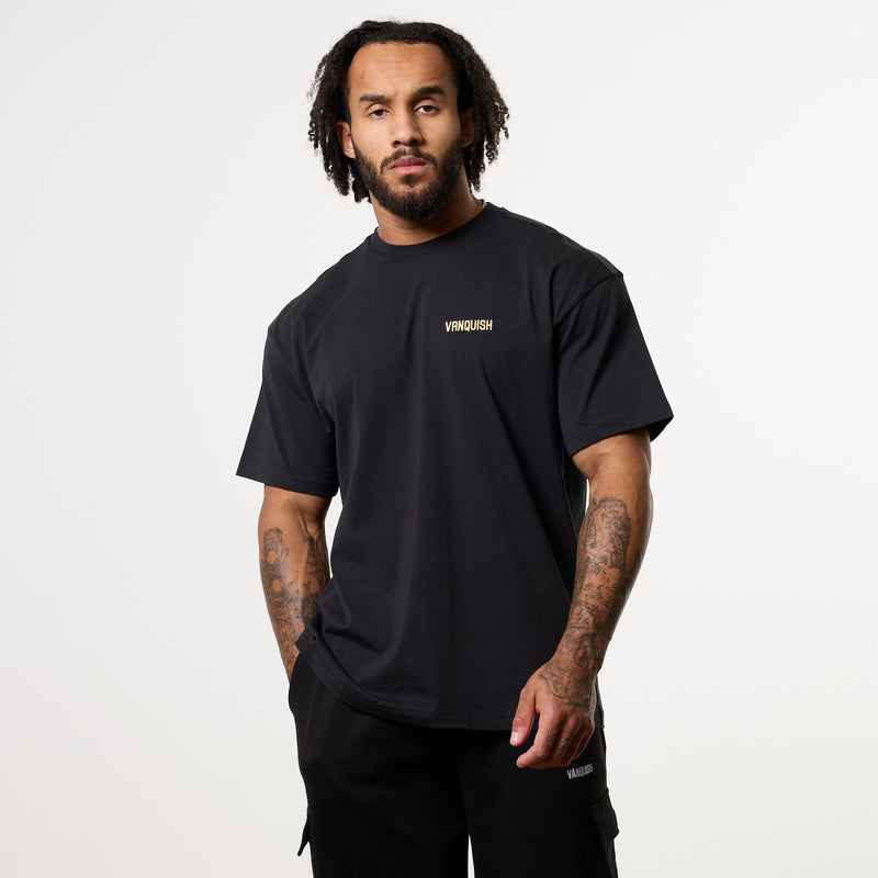 GRAFFITI BLACK OVERSIZED T Shirt 2枚目の画像