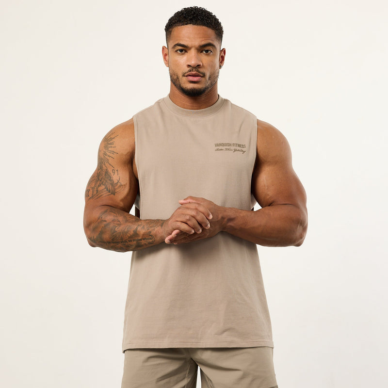 Vanquish Sand Signature Sleeveless T Shirt 1枚目の画像