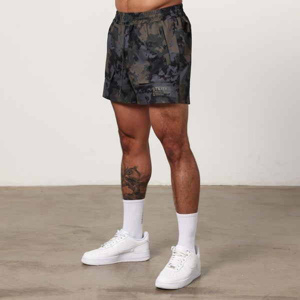 Vanquish Utility Brown Camo 4" Shorts 1枚目の画像