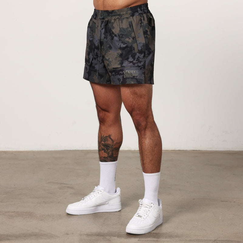 Vanquish Utility Brown Camo 4" Shorts 1枚目の画像